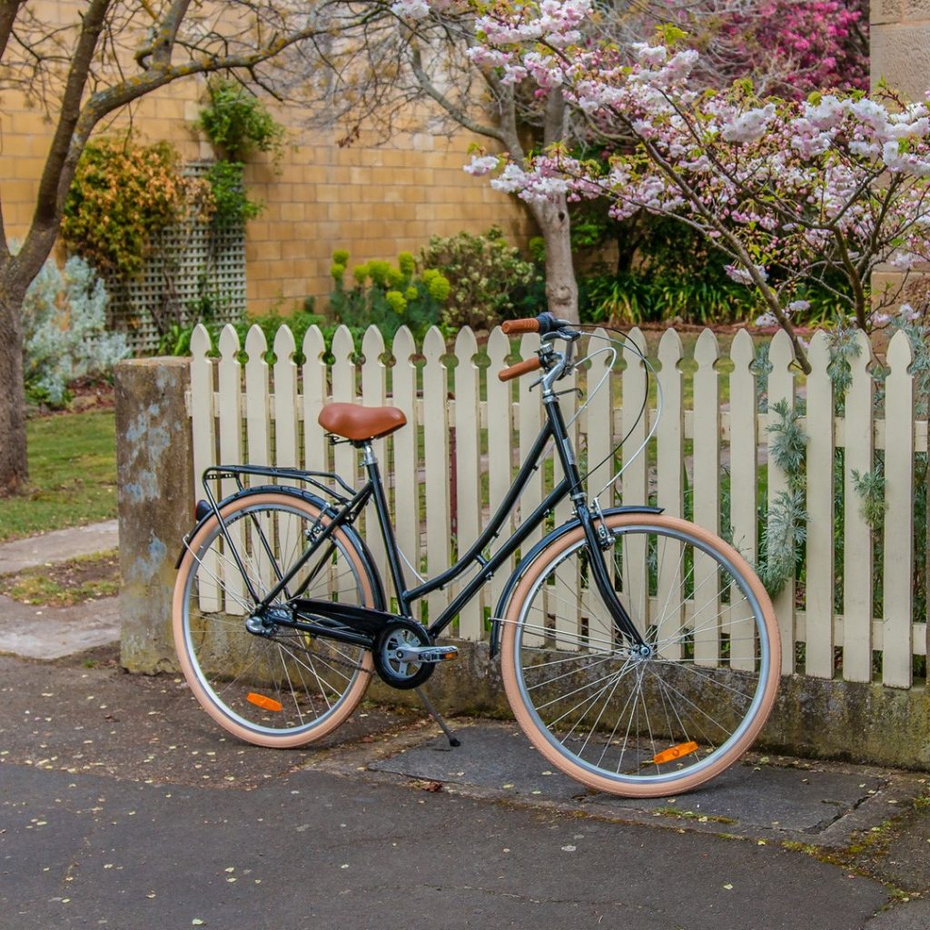 One of the beautiful bicycles from Dinki Bike Hire at Ross Tasmania.