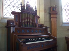Organ in the Uniting Church, Ross, Tasmania. Image by G Keri